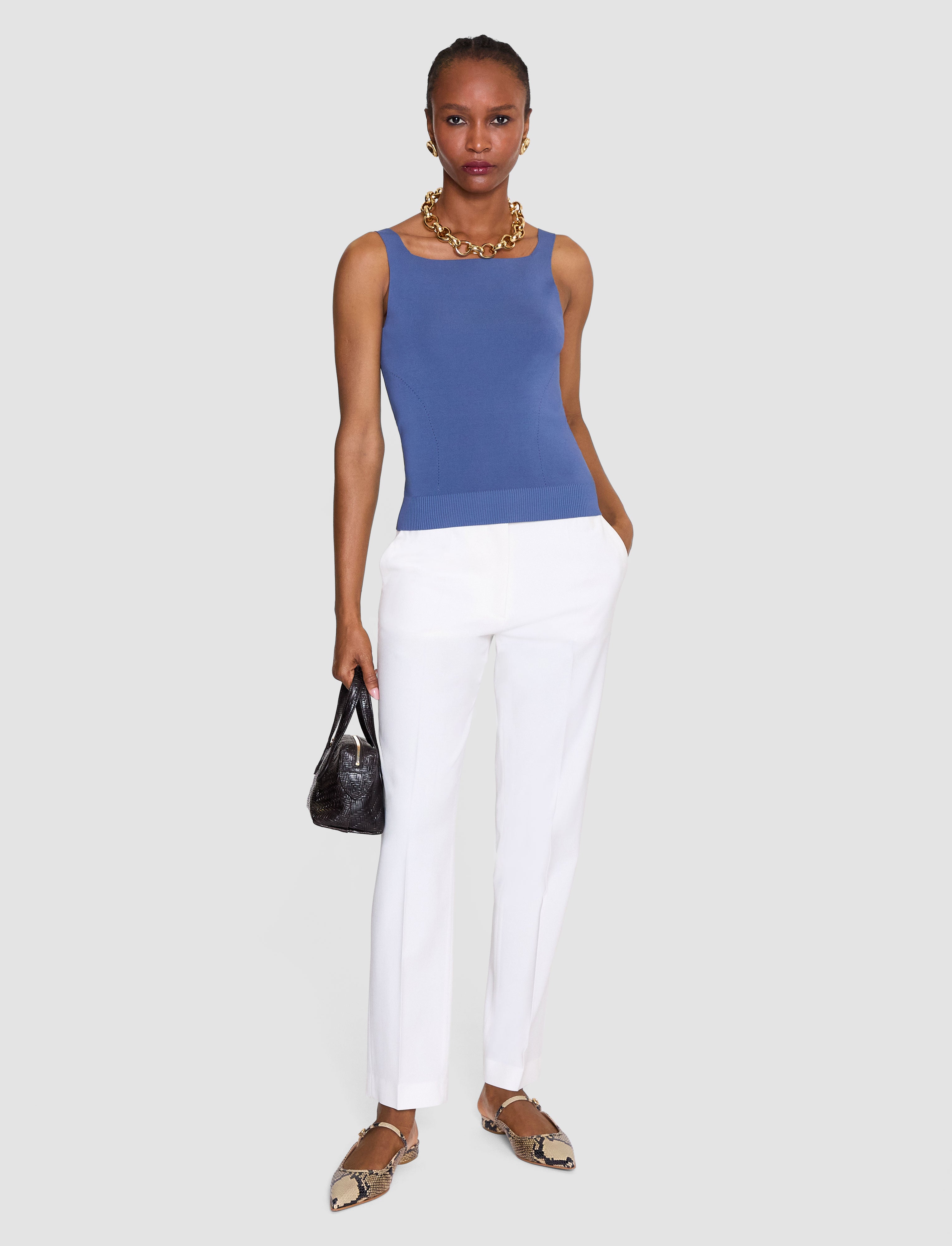 blanc-pantalon-coleman-en-tailoring-stretch-JOSEPH