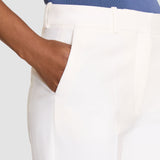 White Coleman Long Stretch Tailoring Trousers - Joseph