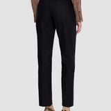 Black Coleman Long Wool Tailoring Stretch Trousers - Joseph
