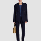 Blue Coleman Long Wool Tailoring Stretch Trousers - Joseph