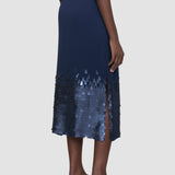 Blue Connie Chiffon Sequins Skirt - Joseph