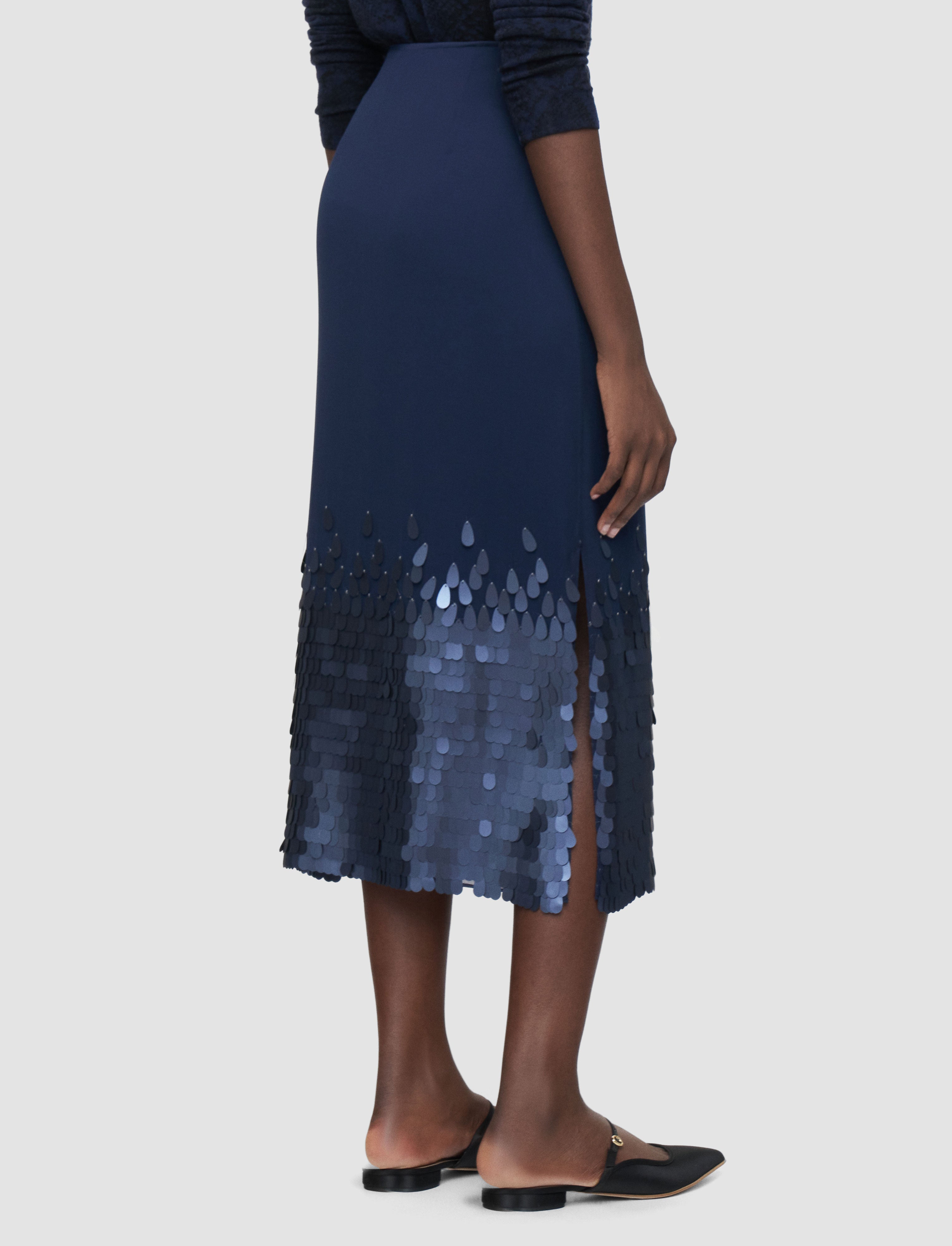 blue-connie-chiffon-sequin-skirt-JOSEPH