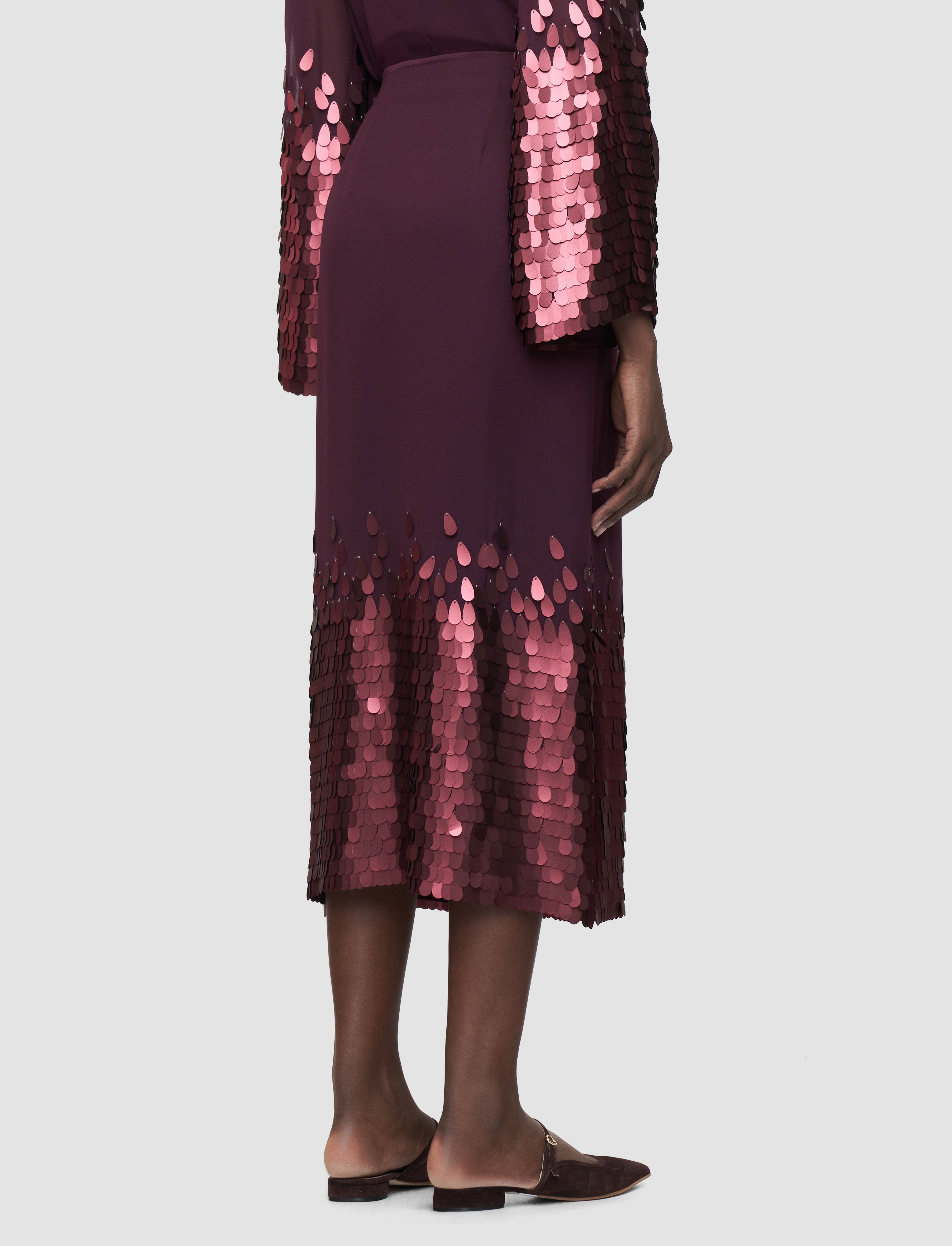 purple-connie-chiffon-sequin-skirt-JOSEPH
