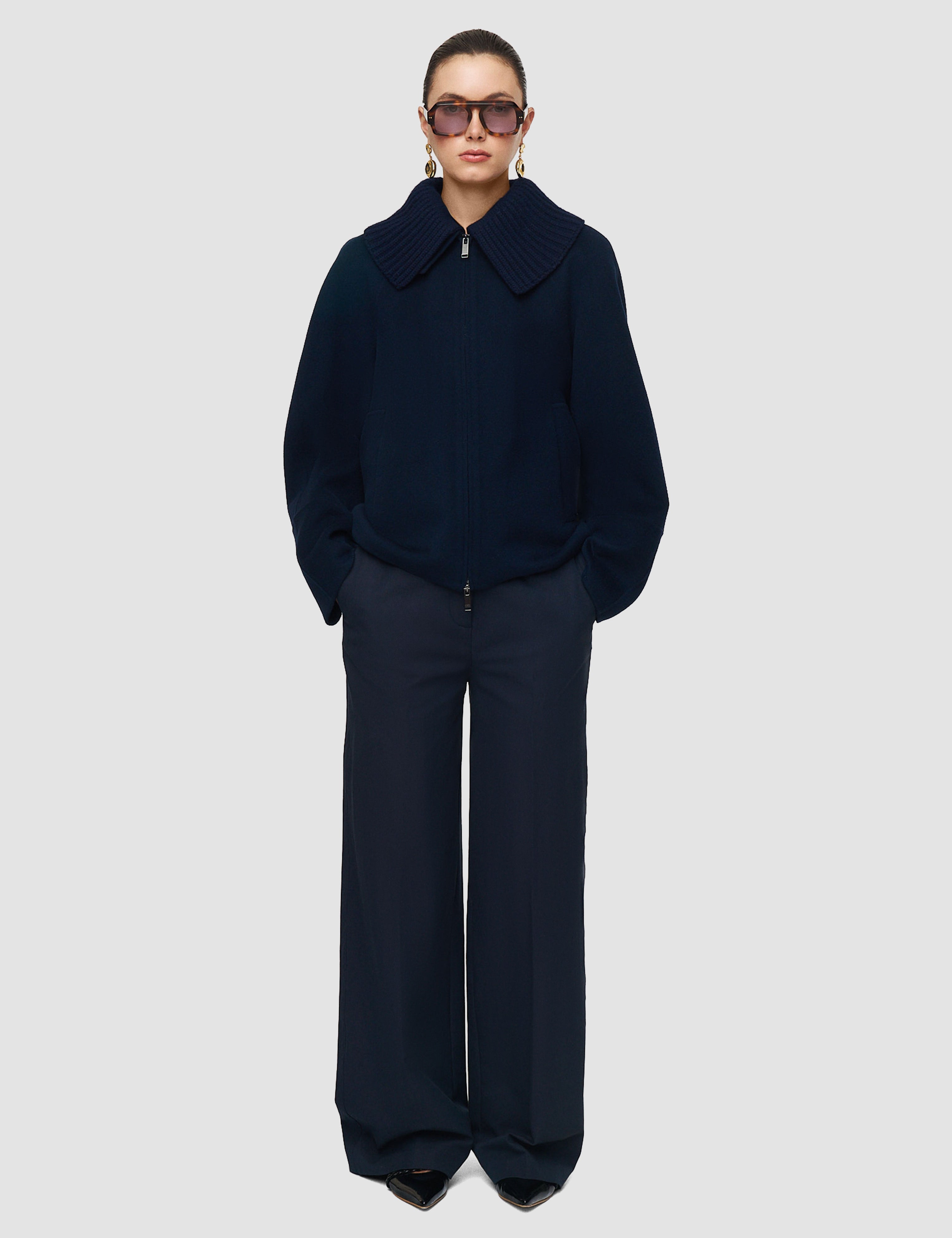 Blue Cooksey Double Face Cashmere Jacket - Joseph