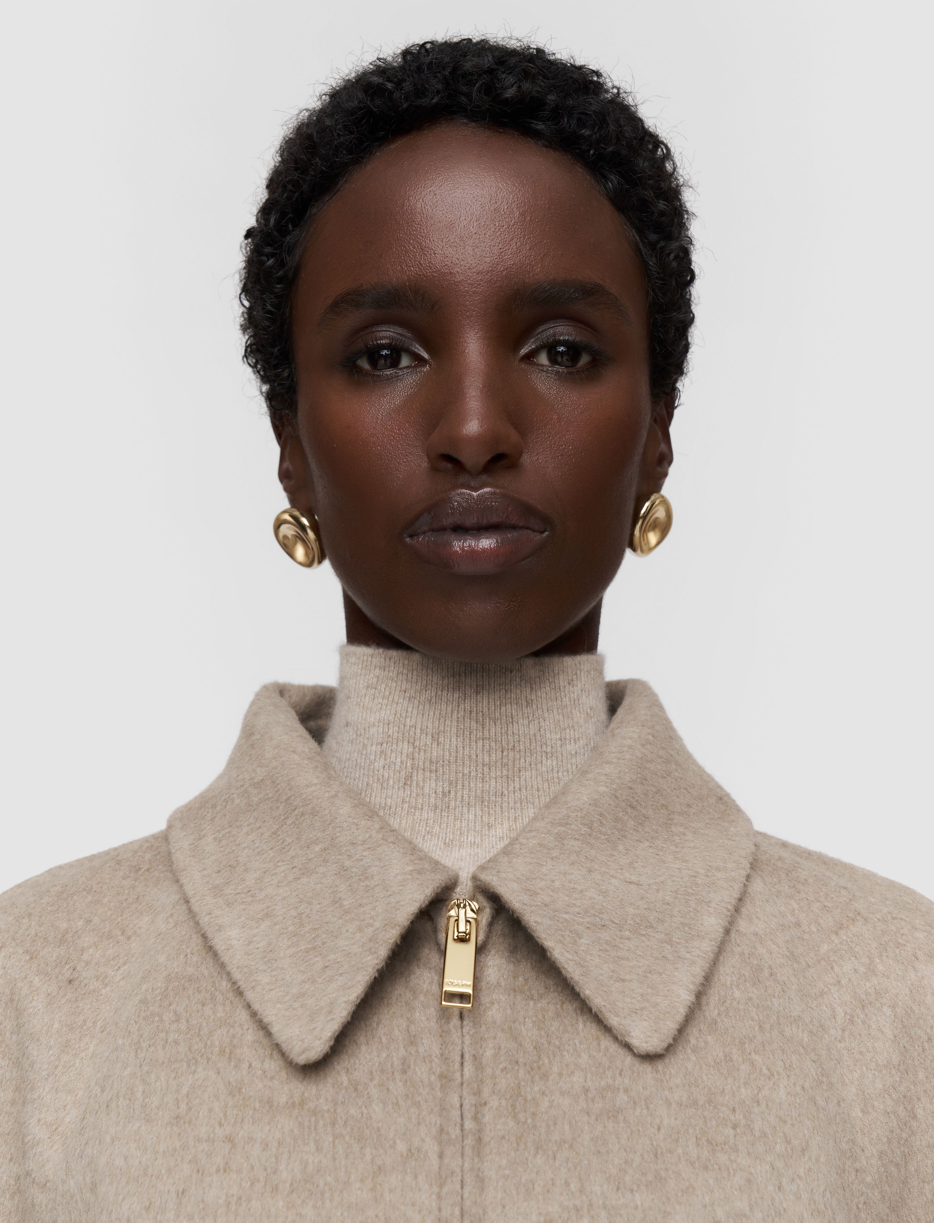 Cooksey Double Face Cashmere Jacket in White | JOSEPH GB