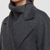 Grey Costa Double Face Cashmere Coat - Joseph
