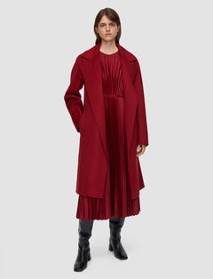 Red Costa Double Face Cashmere Coat - Joseph