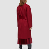 Red Costa Double Face Cashmere Coat - Joseph