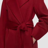 Red Costa Double Face Cashmere Coat - Joseph