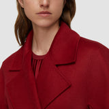 Red Costa Double Face Cashmere Coat - Joseph