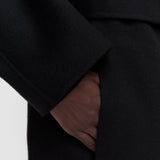 Black Costana Double Face Cashmere Coat - Joseph
