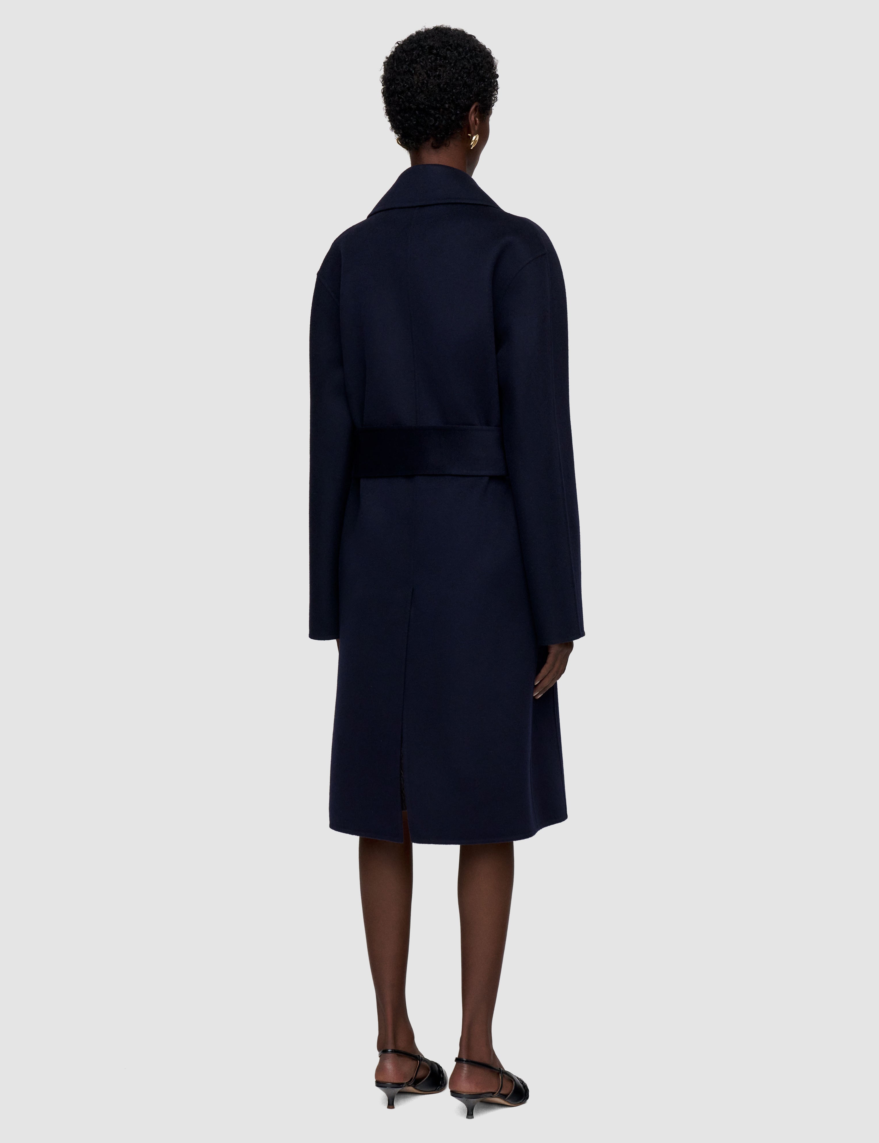Blue Costana Double Face Cashmere Coat - Joseph