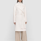 White Costana Double Face Cashmere Coat - Joseph