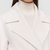 White Costana Double Face Cashmere Coat - Joseph