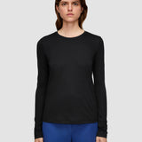 Cotton Silk Jersey Long Sleeve T-Shirt