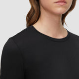Cotton Silk Jersey Long Sleeve T-Shirt