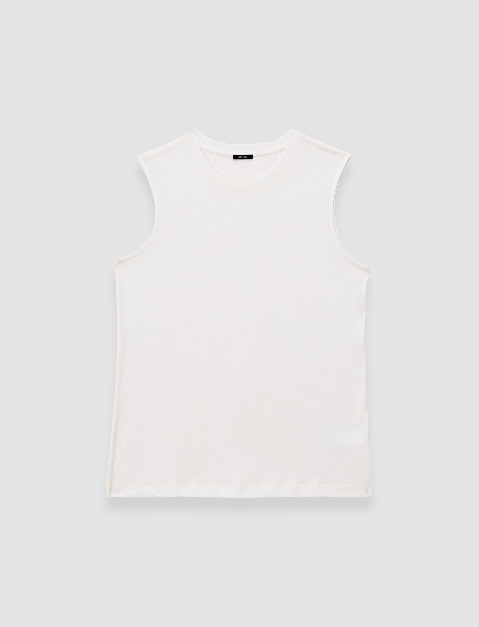 ホワイト-cotton-silk-jersey-タンクトップ-JOSEPH