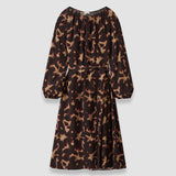 Brown Cupid Tortoiseshell Crepe Dress - Joseph