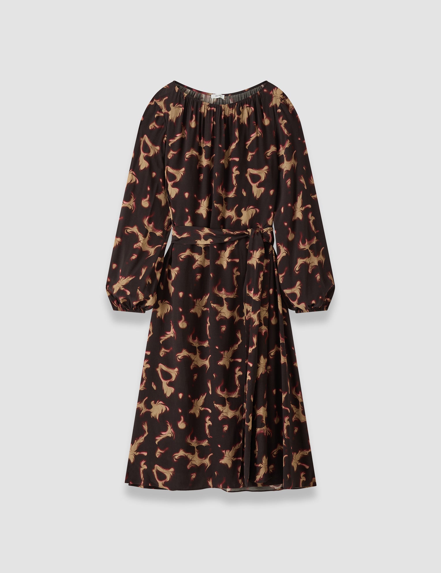Brown Cupid Tortoiseshell Crepe Dress - Joseph