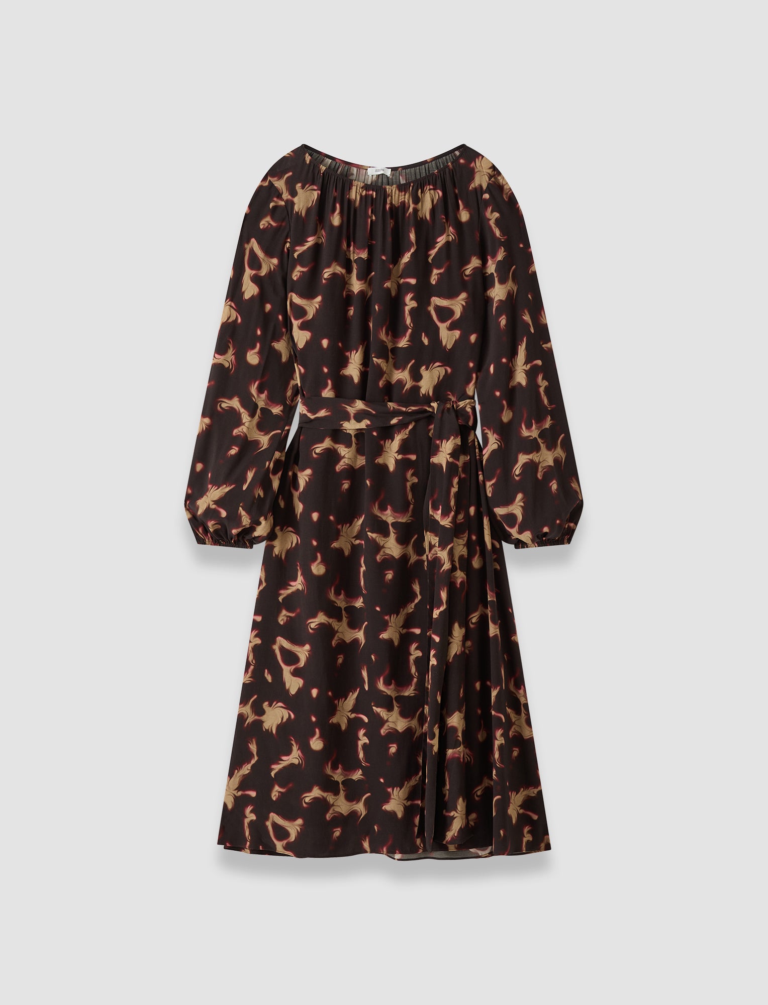 brown-cupid-tortoiseshell-crepe-dress-JOSEPH