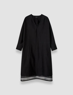Black Dalamo Cotton Blend Dress - Joseph