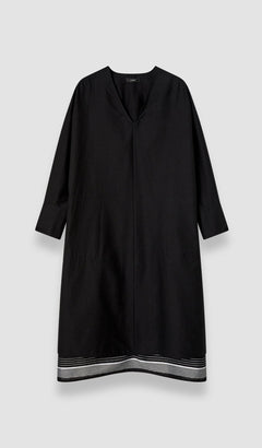 Black Dalamo Cotton Blend Dress - Joseph