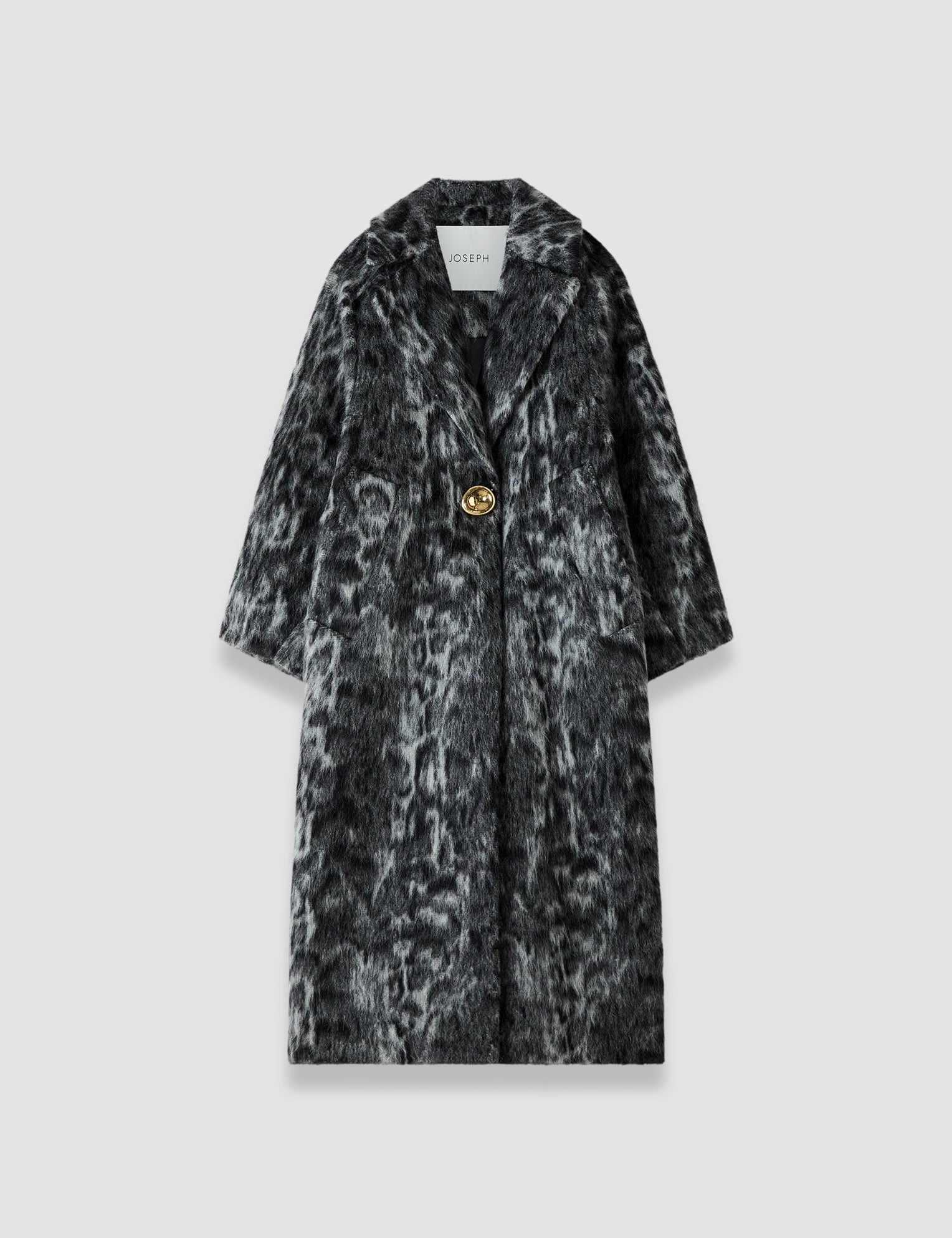 Multicolor Dale Brushed Wool Coat - Joseph