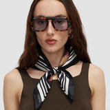 Brown Danica Silk Scarf - Joseph