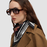 Brown Danica Silk Scarf - Joseph