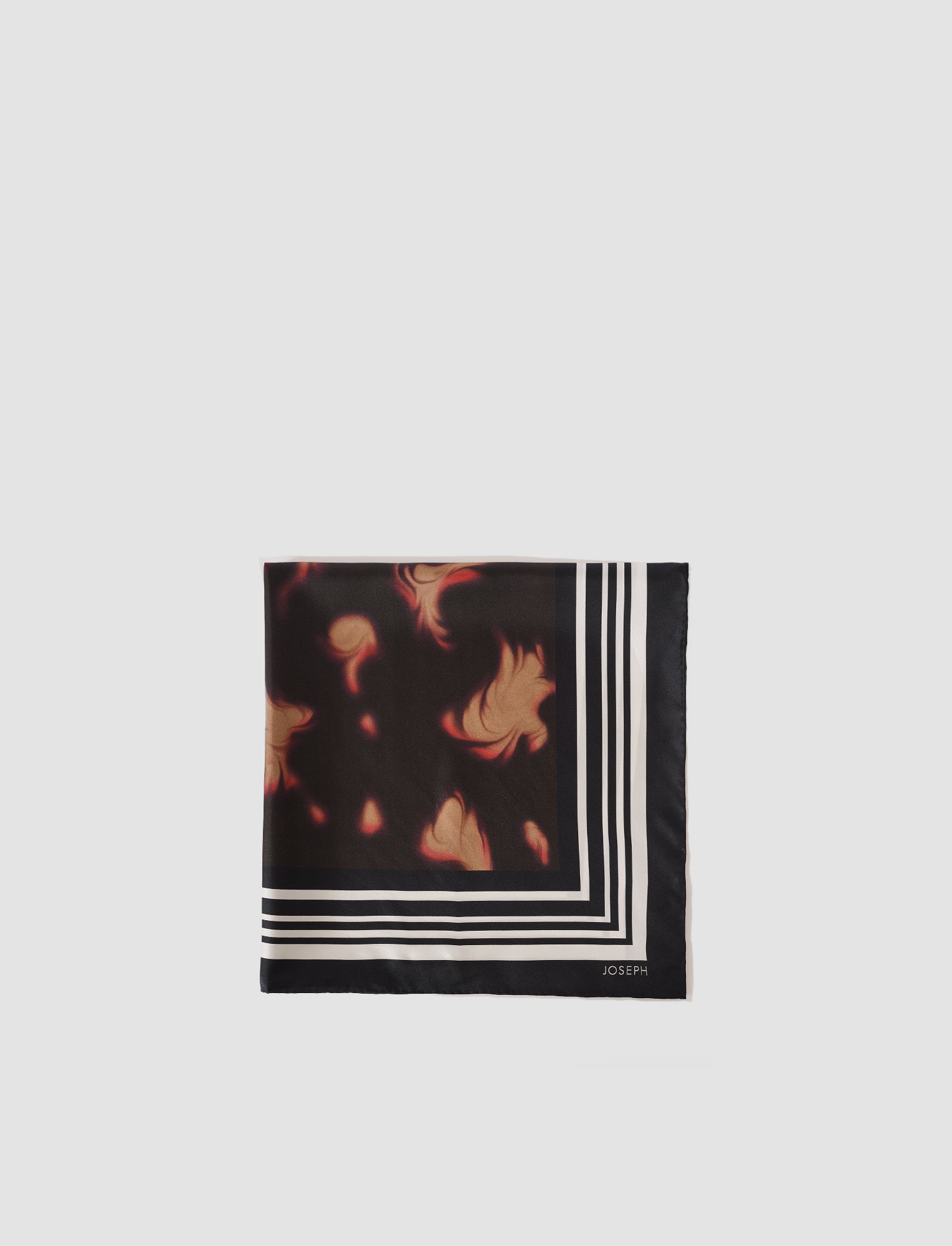 marron-foulard-danica-en-soie-JOSEPH