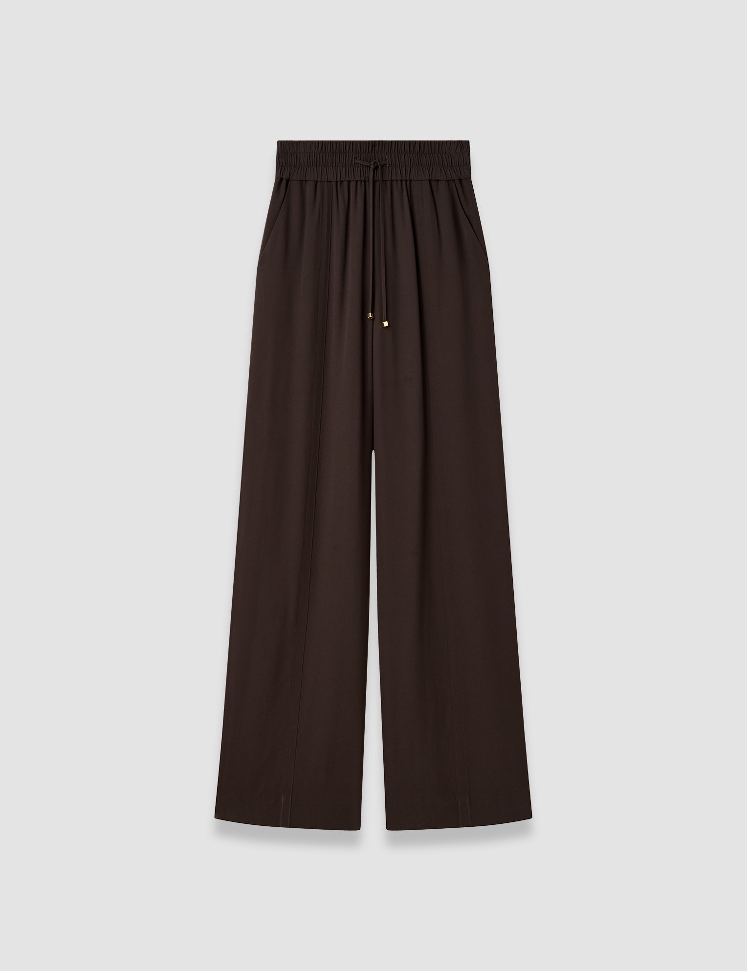 Brown Dee Crepe Trousers - Joseph
