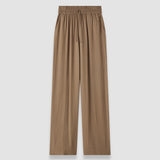 Brown Dee Crepe Trousers - Joseph