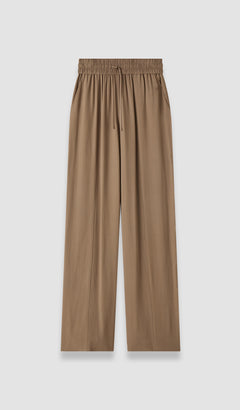 Brown Dee Crepe Trousers - Joseph