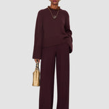 Purple Dee Crepe Trousers - Joseph