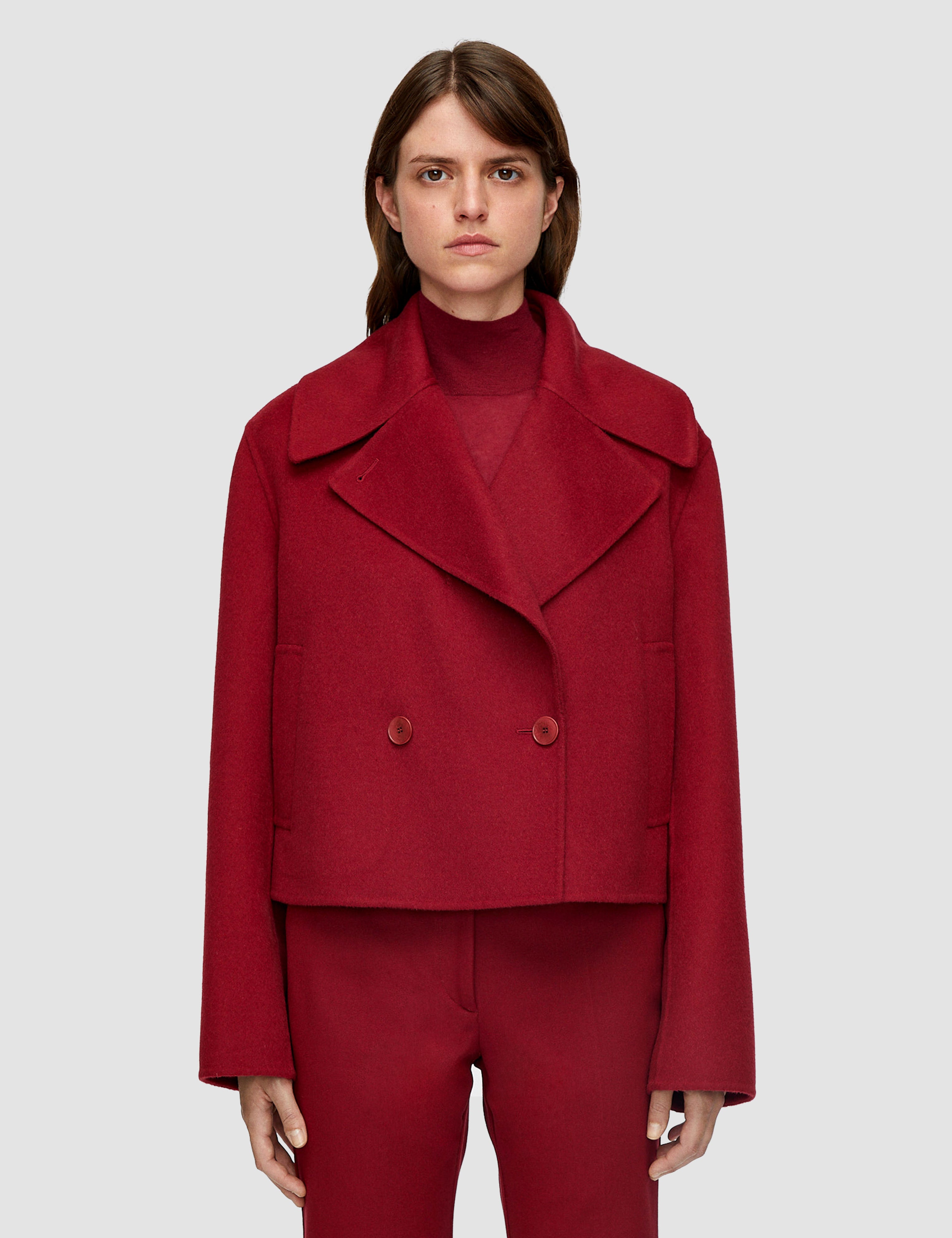 Red Delano Double Face Cashmere Jacket - Joseph