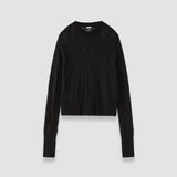 Black Delfina Mohair Silk Voile Jumper - Joseph