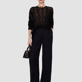 Black Delfina Mohair Silk Voile Jumper - Joseph