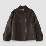 Brown Delia Soft Nappa Jacket - Joseph