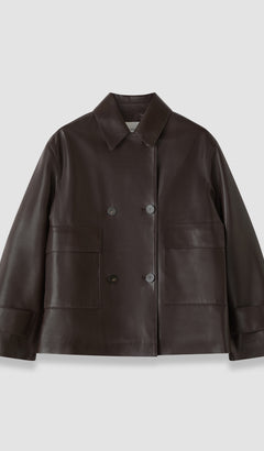 Brown Delia Soft Nappa Jacket - Joseph