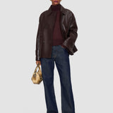 Brown Delia Soft Nappa Jacket - Joseph
