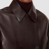 Brown Delia Soft Nappa Jacket - Joseph