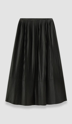 Black Didi Light Nappa Leather Skirt - Joseph