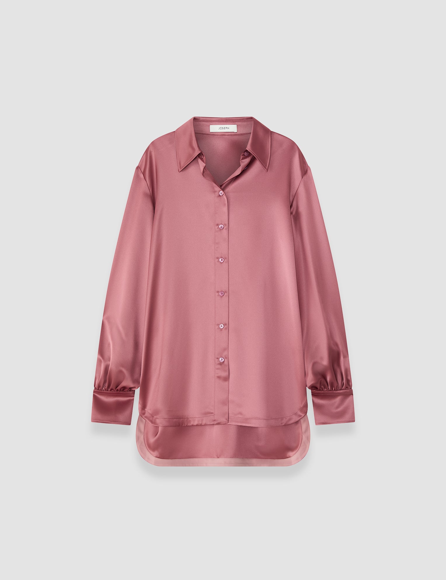 Pink Dieu Double Satin Blouse - Joseph