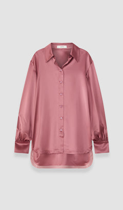 Pink Dieu Double Satin Blouse - Joseph