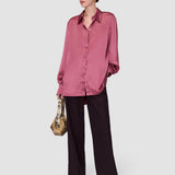 Pink Dieu Double Satin Shirt - Joseph