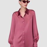 Pink Dieu Double Satin Shirt - Joseph