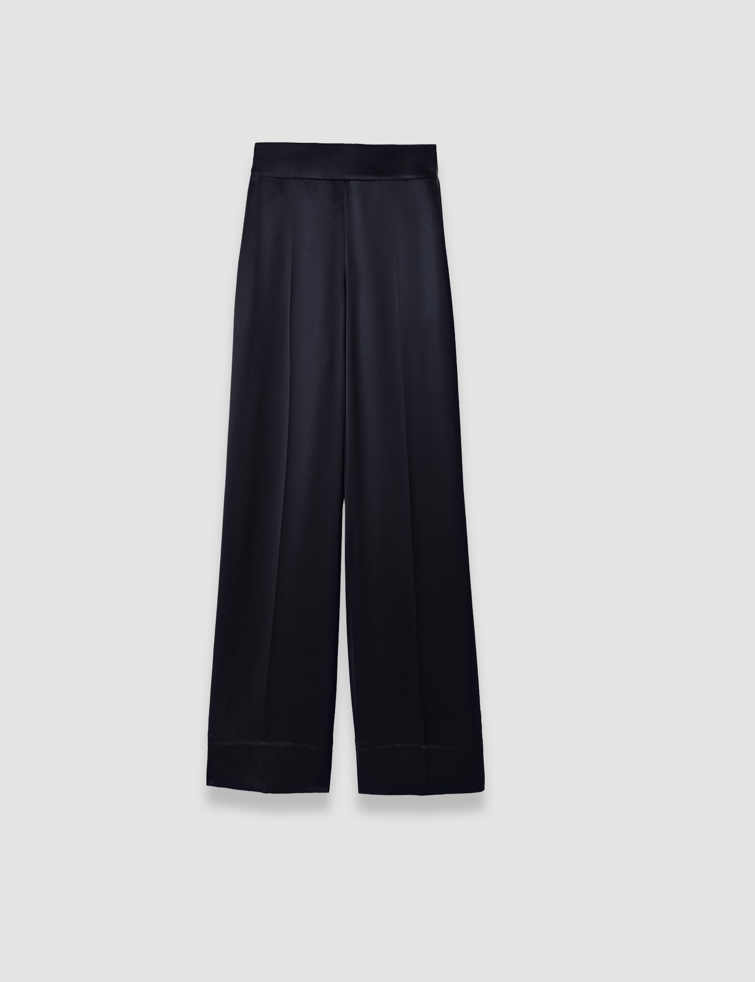 Black Dijon Double Satin Trousers - Joseph