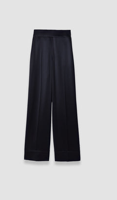 Black Dijon Double Satin Trousers - Joseph