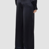 Black Dijon Double Satin Trousers - Joseph