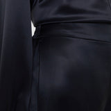 Black Dijon Double Satin Trousers - Joseph